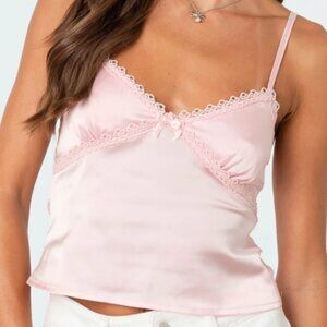 Edikted Imani Satin Effect Tank Top size XS
